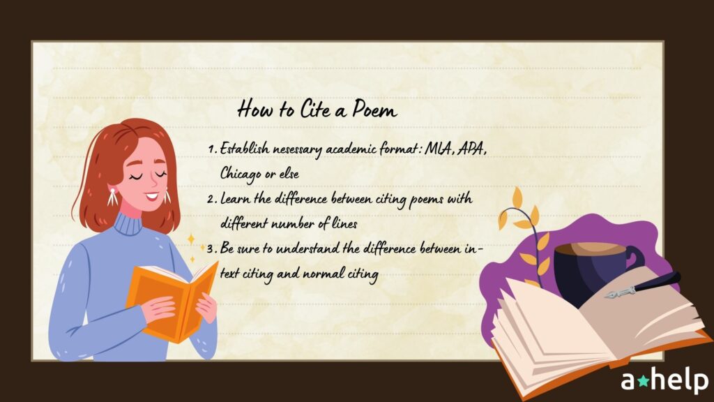 how to cite a poem: establish format, understand the difference between in-text citing and normal citing