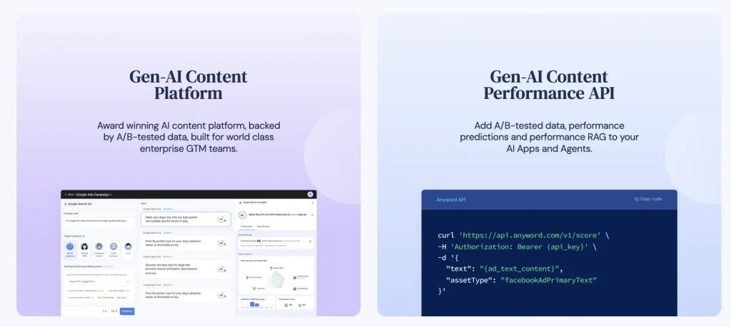 anyword ai products