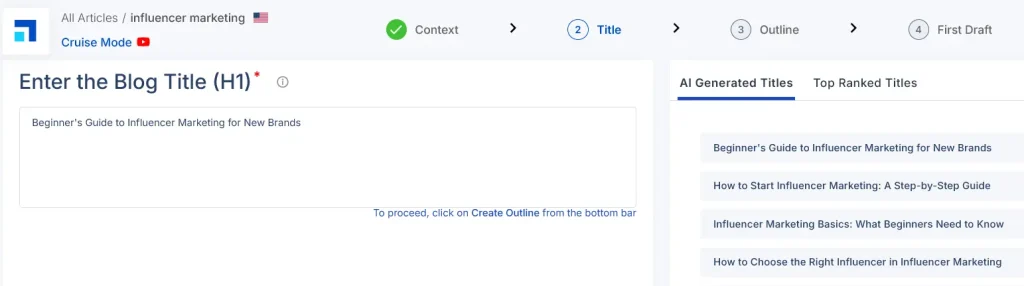 Scalenut AI long form content generator