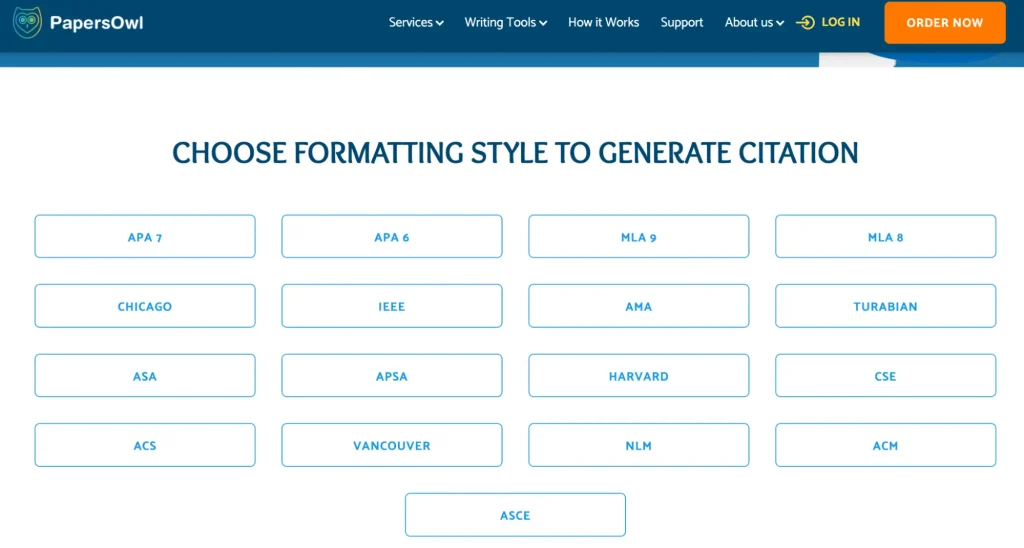 paperpsowl citation generator