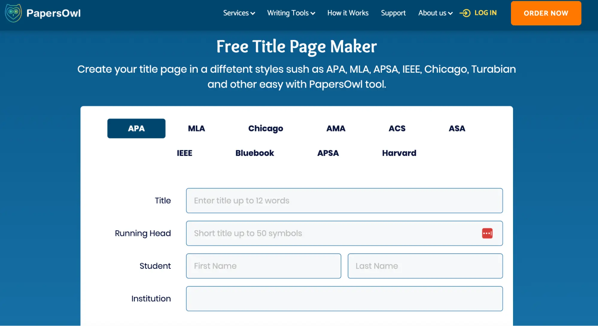 paperpsowl title page maker