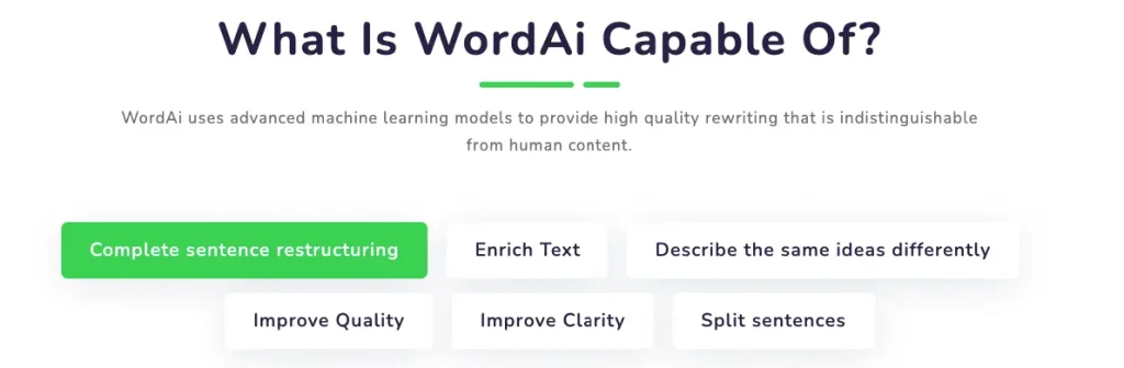 wordai features
